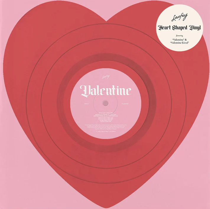 LAUFEY - VALENTINE VINYL (SUPER LTD. ED. HEART SHAPED RED 12")